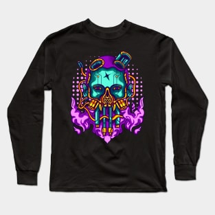 Building Humanoid Illustration Long Sleeve T-Shirt